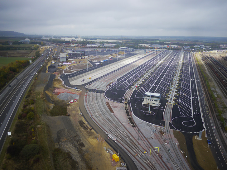 construction dun nouveau terminal dautoroute ferroviaire a bettembourg dudelange